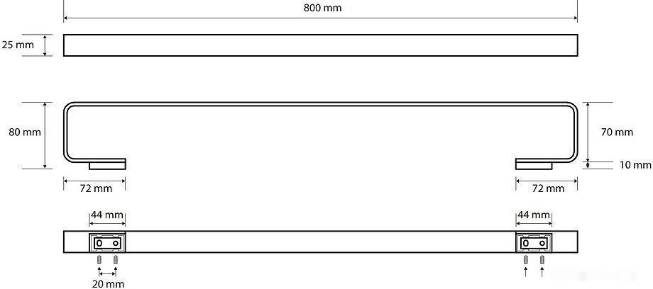 Держатель для полотенца Bemeta Solo 139104412