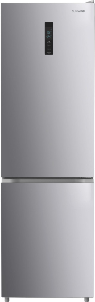Холодильник с нижней морозильной камерой SunWind SCC356 (Silver)