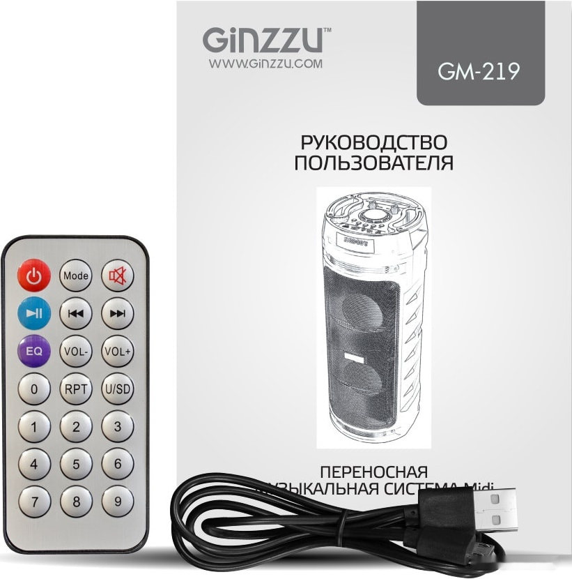 Музыкальный центр Ginzzu GM-219