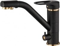 Смеситель Zorg Steel Hammer SH 321 черный + бронза