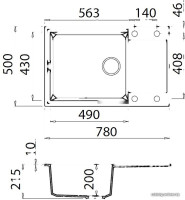 Кухонная мойка Elleci Easy 310 Nero 40