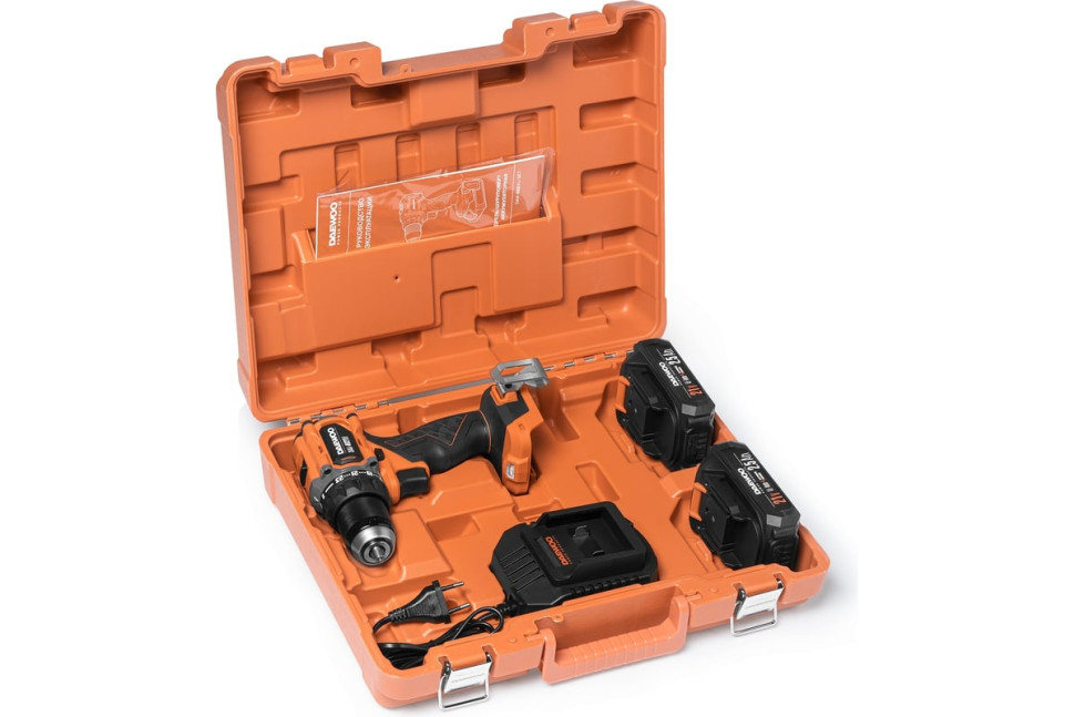 Дрель-шуруповерт Daewoo Power DAA 4021Li Set (с 2-мя АКБ, кейс)