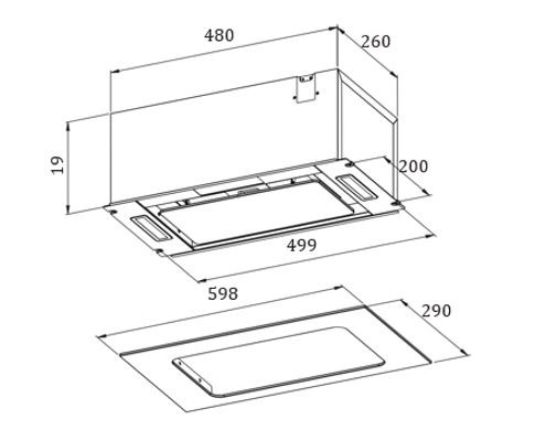 Вытяжка Zorg Asta 850 60 M (белый)