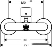 Смеситель Hansgrohe Talis E 71740000 (хром)