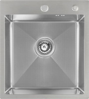 Кухонная мойка Basic CL DS Decor 45x50 (сатин, коландер, дозатор)