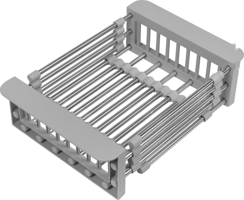 Кухонная мойка Basic CL DS Decor 45x50 (сатин, коландер, дозатор)