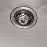 Кухонная мойка Basic CL DS Decor 45x50 (сатин, коландер, дозатор)