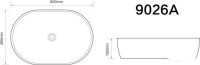 Умывальник Axus 60 9026A