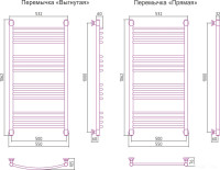 Полотенцесушитель Сунержа Богема+ 1000x500 15-0221-1050