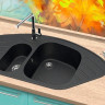 Кухонная мойка Berge BR-9550 (черный матовый)