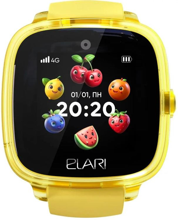 Детские умные часы Elari KidPhone Fresh 4G (желтый)
