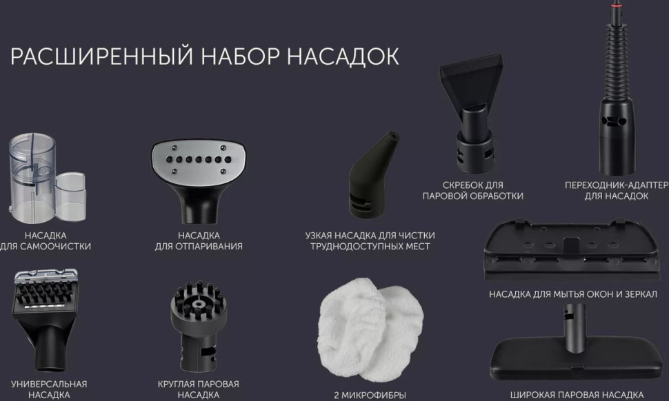 Пылесос Polaris PCW 1445 Steam Clean Pro (графит)
