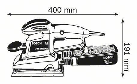 Шлифовальная машина Bosch GSS 230 AE Professional