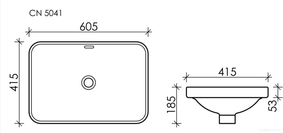 Умывальник Ceramica Nova Element CN5041