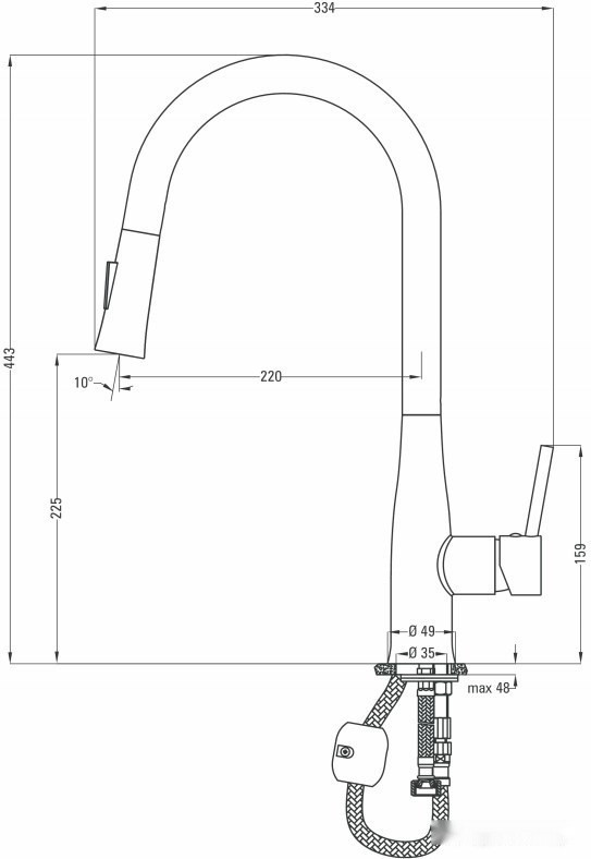 Смеситель Deante Lukrecja BDH W720