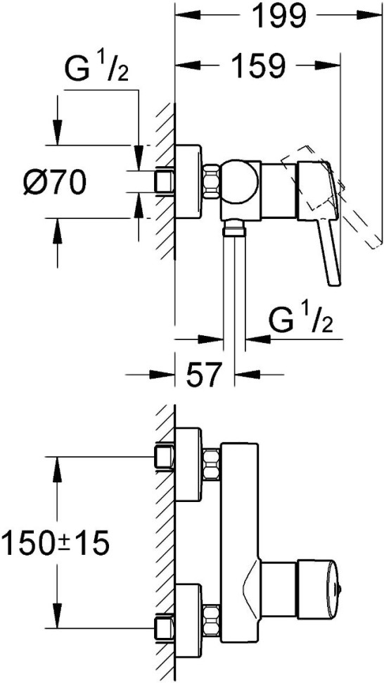 Смеситель Grohe Concetto 32210 001