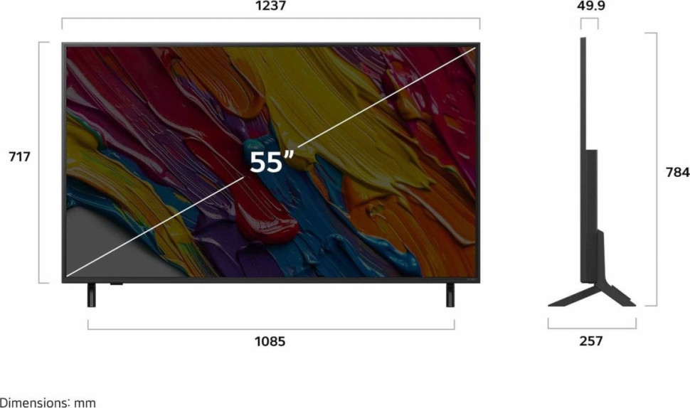 Телевизор LG QNED AI QNED82 55QNED82A6B
