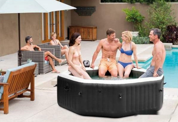 Бассейн INTEX Jet & Bubble Deluxe 28458 (201x71)