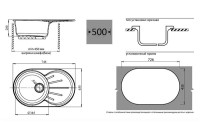 Кухонная мойка GranFest GF-R750L (салатовый)