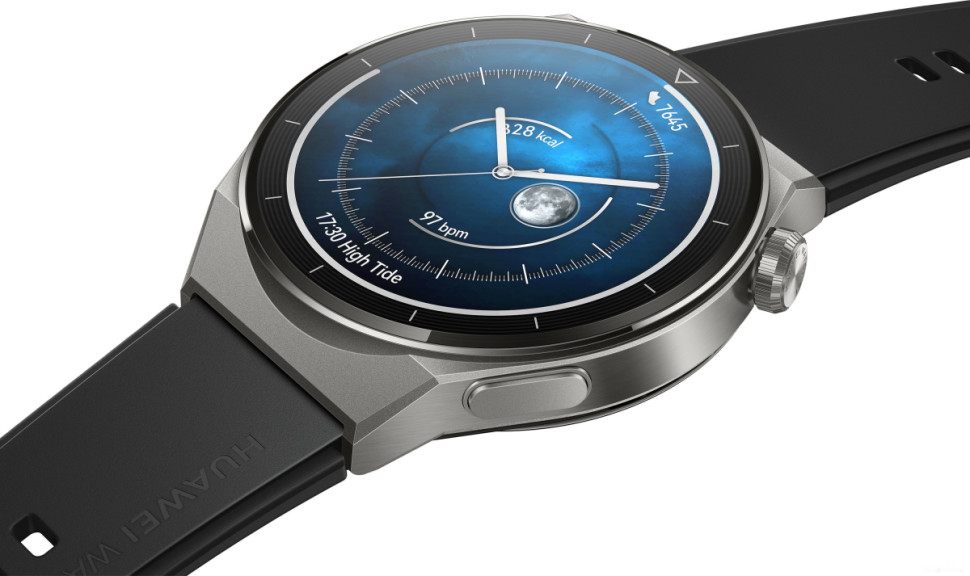 Умные часы Huawei Watch GT 3 Pro Titanium 46 мм (серый/черный)