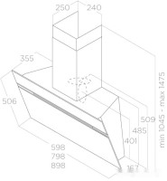 Вытяжка Elica Stripe WH/A/90/LX PRF0100995C