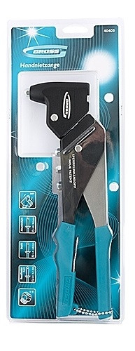 Литой усиленный поворотный заклёпочник 2,4-4,8 мм Gross 40405