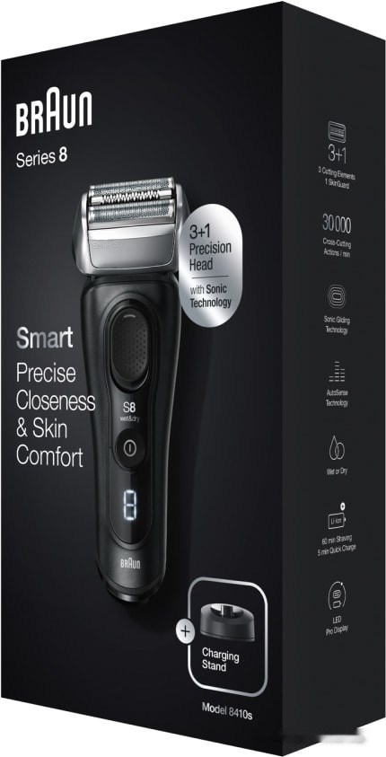 Электробритва мужская Braun Series 8 8410s Wet & Dry