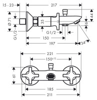 Смеситель Hansgrohe Logis Classic 71240000