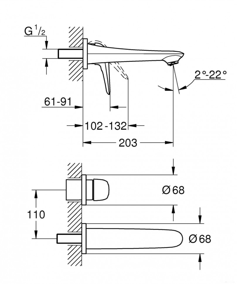 Смеситель Grohe Eurostyle 29097003