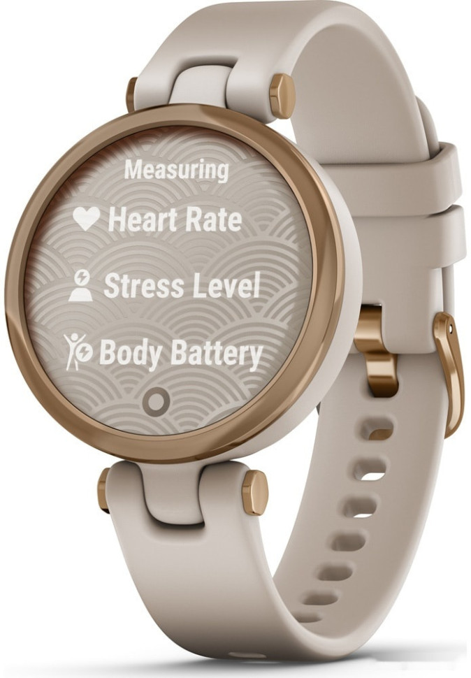 Умные часы Garmin Lily (розовое золото/силиконовый ремешок)