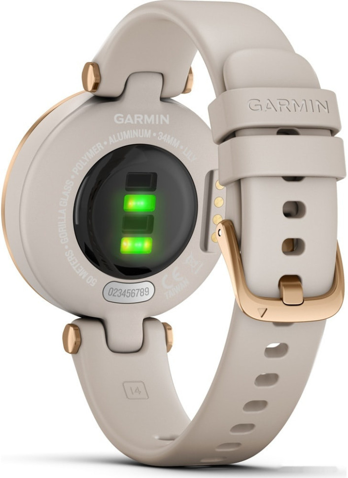 Умные часы Garmin Lily (розовое золото/силиконовый ремешок)