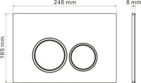 Панель смыва Roxen Santi 410260CH