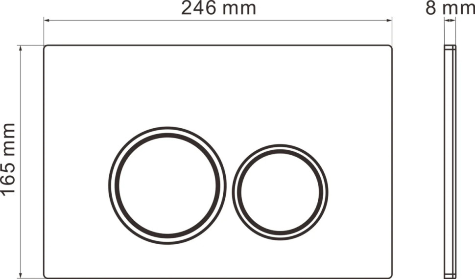 Панель смыва Roxen Santi 410260CH