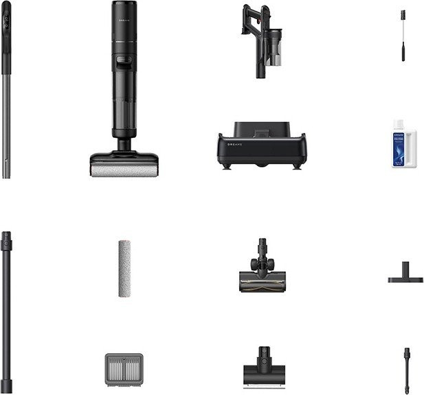 Пылесос Dreame H12 Dual FlexReach Wet and Dry Vacuum HHV31A (евровилка, черный)