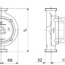 Циркуляционный насос Grundfos UPS 25-120 180