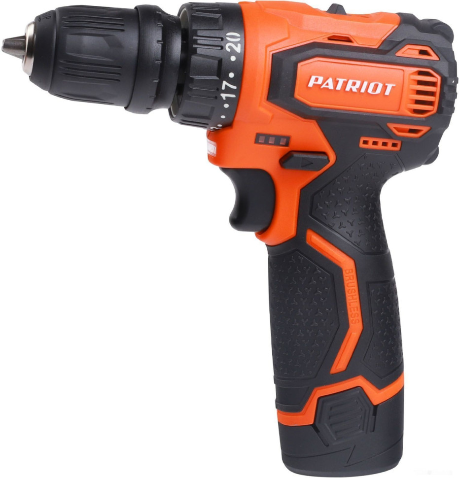 Дрель-шуруповерт Patriot BR 369Li 180201369 (с 2-мя АКБ, кейс)