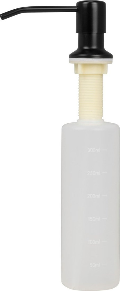 Кухонная мойка Basic CL DS Decor 50x50 (черный, коландер, дозатор)