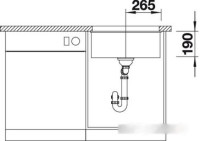 Кухонная мойка Blanco Rotan 500-U (шампань)