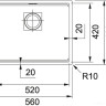 Кухонная мойка Franke Kubus 2 KNG 110-52 125.0512.502 (графит)