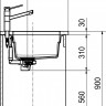 Кухонная мойка Franke Kubus 2 KNG 110-52 125.0512.502 (графит)