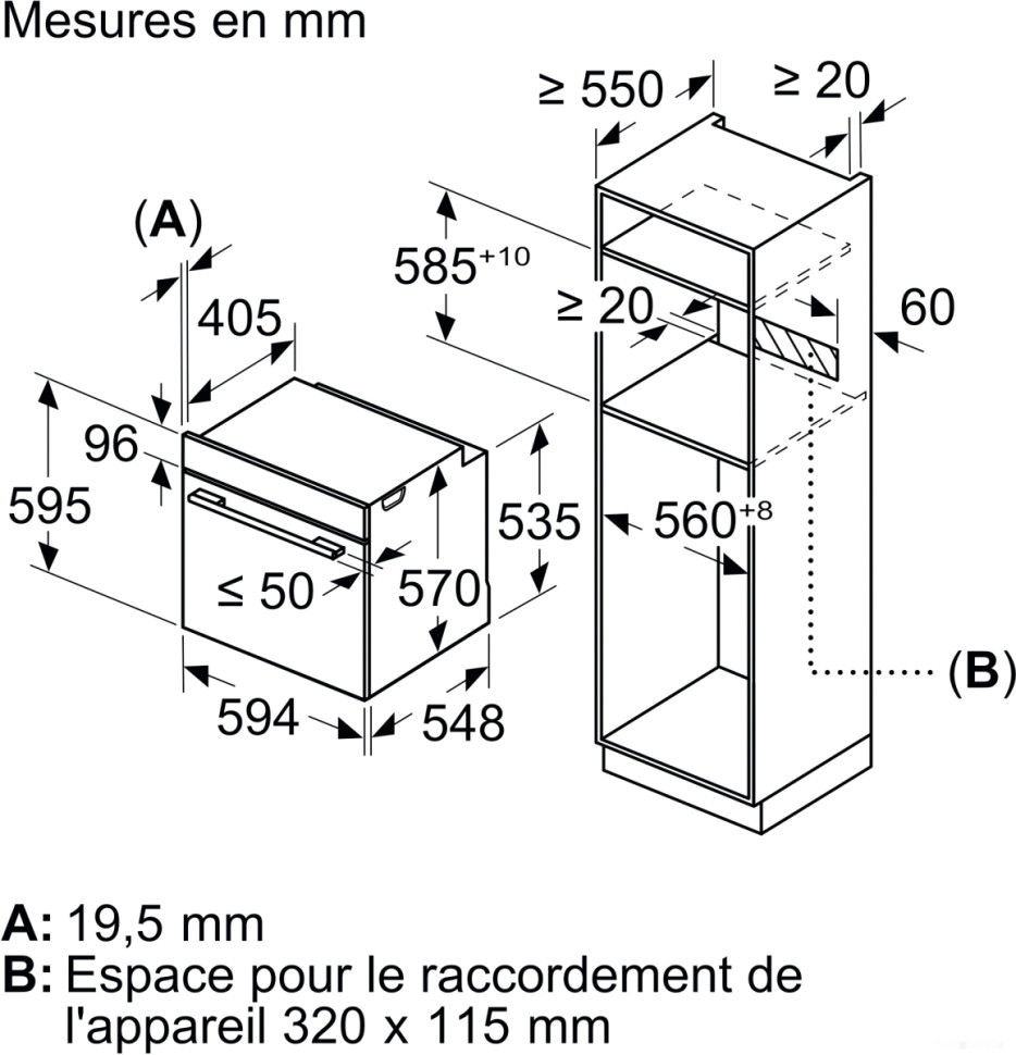 Духовой шкаф Bosch Serie 4 HBA553BA0