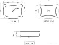 Умывальник Jaquar KUS-WHT-35901
