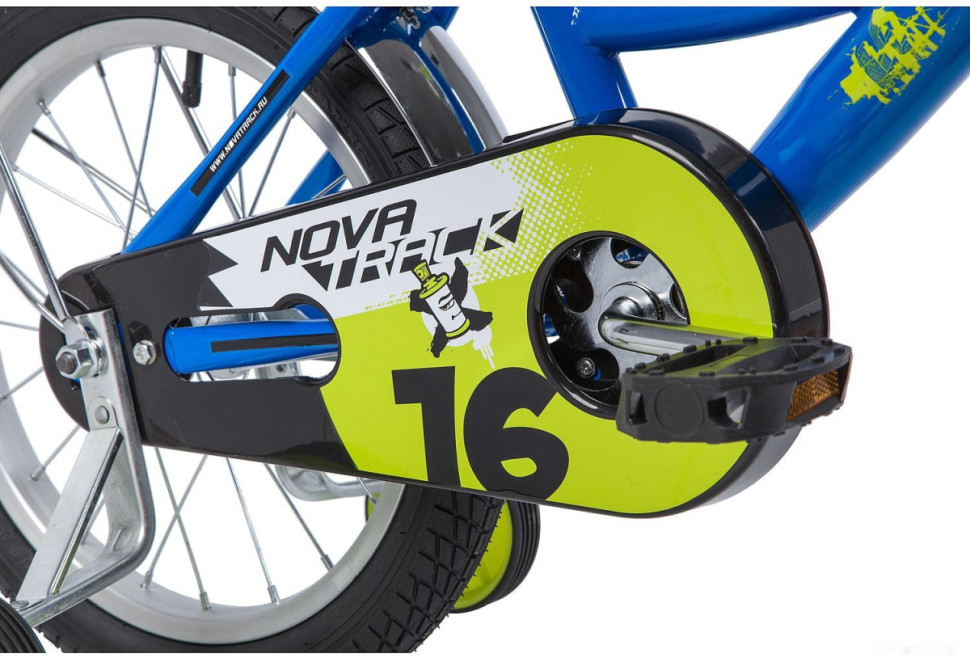 Детский велосипед Novatrack Urban 16 (синий/желтый, 2019)