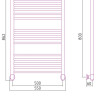 Полотенцесушитель Сунержа Богема+ прямая 800х500 12-0220-8050