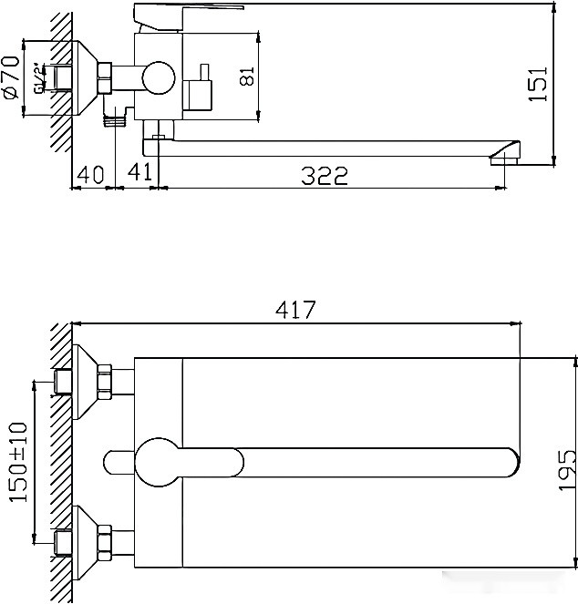 Смеситель Haiba HB22801