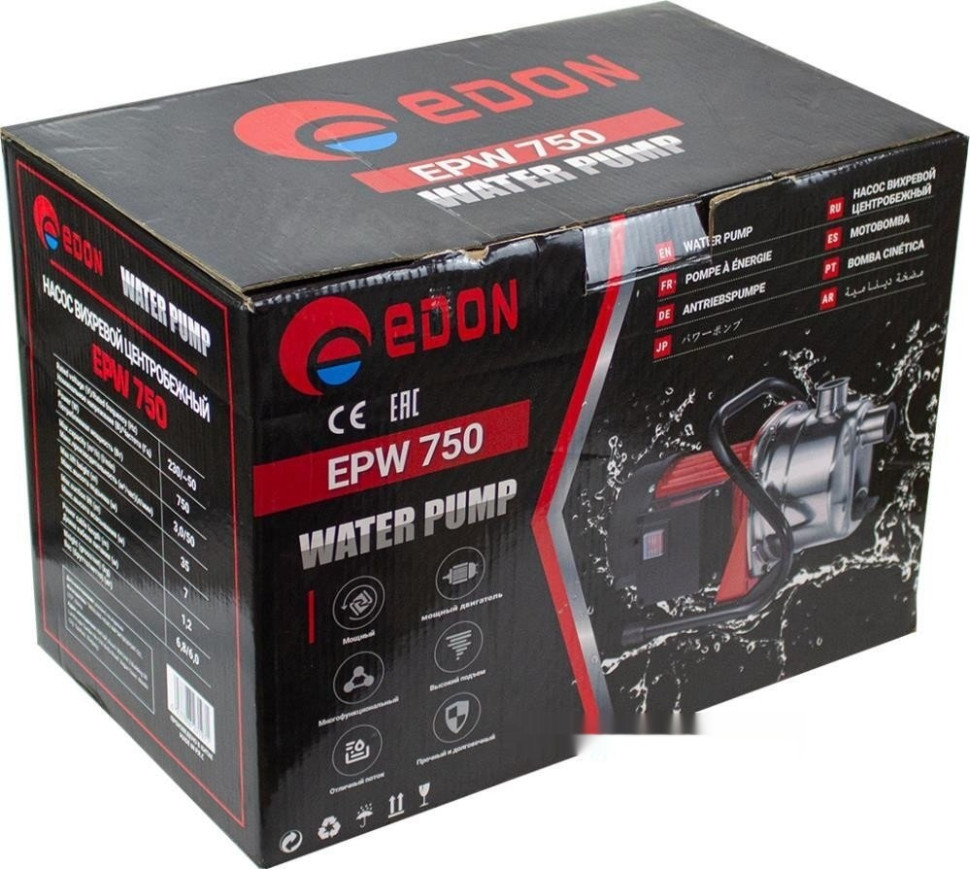 Самовсасывающий насос Edon EPW 750