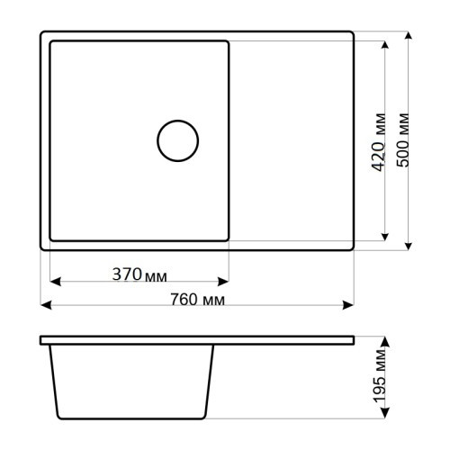 Кухонная мойка Gerhans B27 (Graphite)