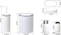 Набор аксессуаров для ванной Bemeta Home 290000209 (белый)