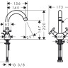 Смеситель Hansgrohe Logis Classic 71270000