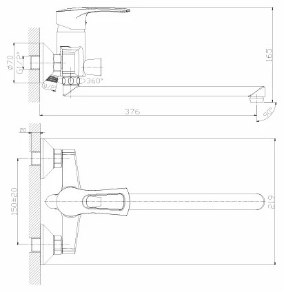 Смеситель Rossinka Silvermix T40-32